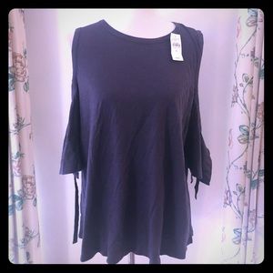 NWT Loft Cold Shoulder Tee